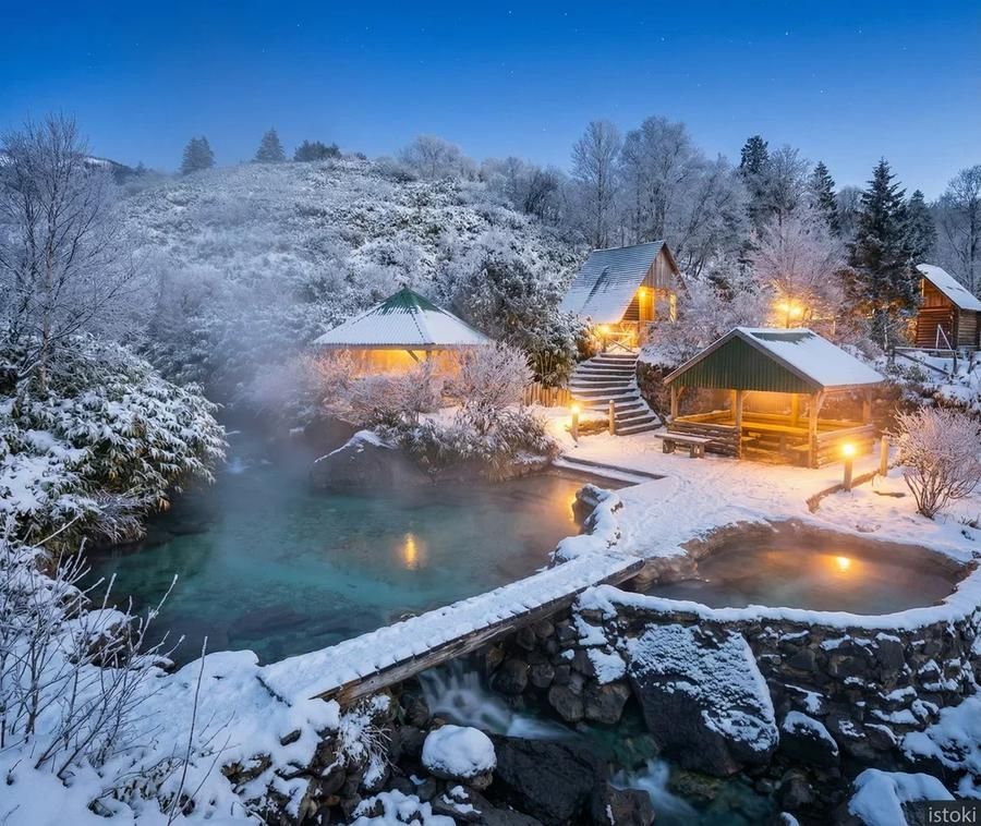 Автобус| Жигулёвские просторы под новогодним небом из Твери